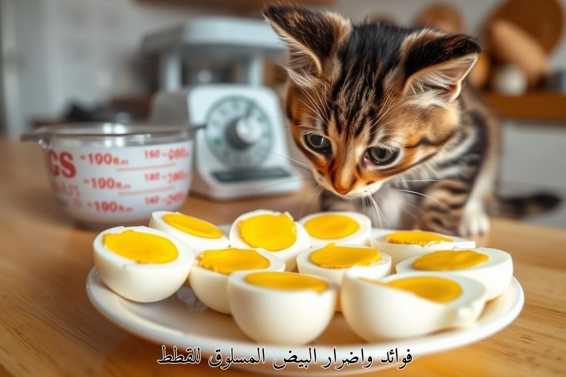 فوائد واضرار البيض المسلوق للقطط🍴💡