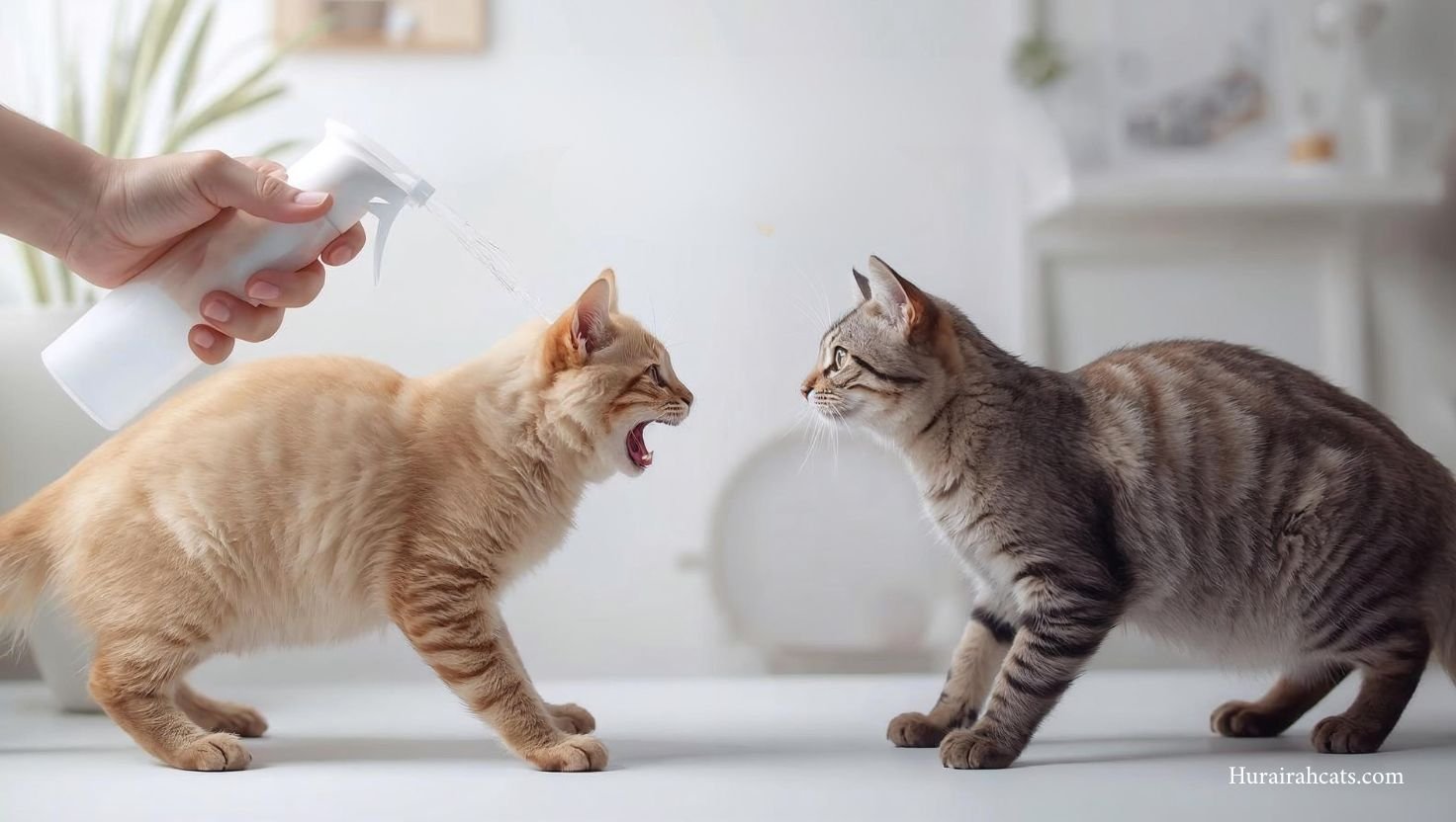 كيف توقف شجار القطط بطريقة ذكية وآمنة؟